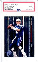 Tom Brady [Longevity] #51 Football Cards 2003 Leaf Rookies & Stars Prices