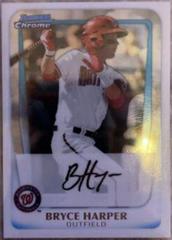 Bryce Harper [Autograph] #BCP1 Baseball Cards 2011 Bowman Chrome Prospects Prices