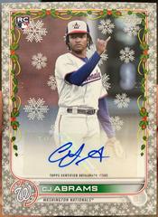 CJ Abrams [Silver Metallic] #WHA-CA Baseball Cards 2022 Topps Holiday Autographs Prices