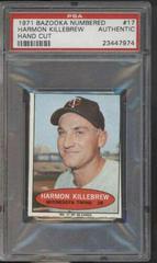 Harmon Killebrew [Hand Cut] #17 Baseball Cards 1971 Bazooka Numbered Prices