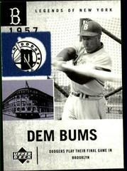 Duke Snider #21 Baseball Cards 2001 Upper Deck Legends of NY Prices