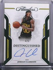 Jordan Clarkson [Emerald] #19 Basketball Cards 2022 Panini Flawless Distinguished Auto Prices
