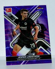 Jesper Lindstrom [Purple Wave] Soccer Cards 2021 Topps Finest Bundesliga Prices