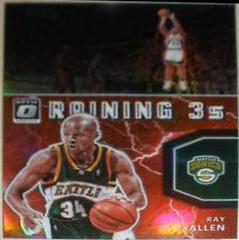 Ray Allen [Red] Basketball Cards 2021 Panini Donruss Optic Raining 3s Prices