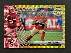 Trey Lance [Gold] #M-9 Football Cards 2022 Panini Mosaic Montage Prices