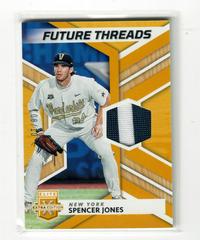 Spencer Jones [Gold] #FT-SJ Baseball Cards 2022 Panini Elite Extra Edition Future Threads Prices