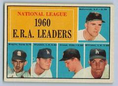 NL E. R. A. Leaders Baseball Cards 1961 Topps Prices