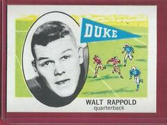 Walt Rappold #108 Football Cards 1961 NU Card Prices