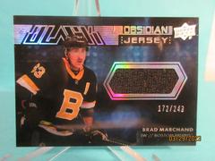 Brad Marchand Hockey Cards 2021 SPx UD Black Obsidian Jersey Prices