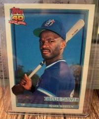 Mark Whiten [Error] Baseball Cards 1991 Topps Prices