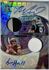 Matt Corral, Sam Howell [Purple] Football Cards 2022 Panini Spectra Dual Patch Autographs Prices