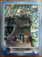Ryan Pepiot [Blue] Baseball Cards 2022 Topps Chrome Update Prices