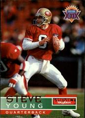 Steve Young #136 Football Cards 1995 Skybox Impact Prices