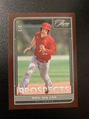 Won Bin Cho [Bases Loaded] #P-50 Baseball Cards 2022 Panini Three and Two Prospects Prices