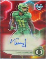 Troy Franklin [Red Lava] #BOA-TF Football Cards 2023 Bowman's Best University Autographs Prices