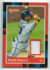 Ronald Acuna Jr. [Red] #R88M-RA Baseball Cards 2022 Panini Donruss Retro 1988 Materials Prices