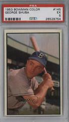 George Shuba Baseball Cards 1953 Bowman Color Prices