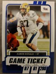 Aaron Donald [Blue] #80 Football Cards 2021 Panini Contenders Draft Picks Prices