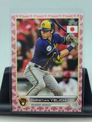 Christian Yelich [Cherry Blossom] #7 Baseball Cards 2022 Topps Japan Edition Prices