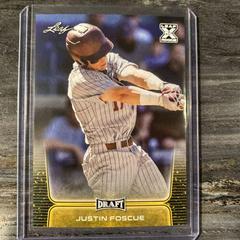 Justin Foscue [Gold] #37 Baseball Cards 2020 Leaf Draft Prices