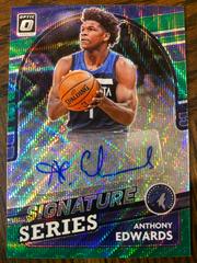 Anthony Edwards [Green Wave] Basketball Cards 2021 Panini Donruss Optic Signature Series Prices