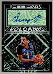Chuma Okeke [Green] Basketball Cards 2021 Panini Obsidian Volcanic Signatures Prices
