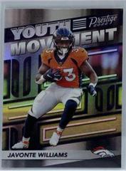Javonte Williams #YM-10 Football Cards 2022 Panini Prestige Youth Movement Prices