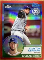 Clayton Kershaw [Pitching Red Refractor] #121 Baseball Cards 2018 Topps Chrome Prices