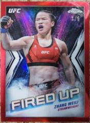 Zhang Weili [Red Refractor] #FDP-5 Ufc Cards 2024 Topps Chrome UFC Fired Up Prices