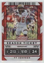 Ty Johnson [Red Zone] Football Cards 2020 Panini Contenders Draft Picks Prices