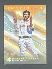 Marcelo Mayer [Orange Foil] #13 Baseball Cards 2023 Bowman Inception Prices