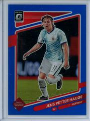 Jens Petter Hauge [Optic Holo] #104 Soccer Cards 2021 Panini Donruss Road to Qatar Prices