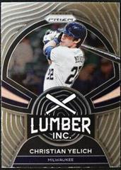 Christian Yelich Baseball Cards 2022 Panini Prizm Lumber Inc Prices