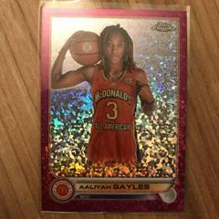 Aaliyah Gayles [Fuchsia] #90 Basketball Cards 2022 Topps Chrome McDonald's All-American Prices