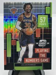 Julius Randle #6 Basketball Cards 2022 Panini Contenders Optic Playing the Numbers Game Prices