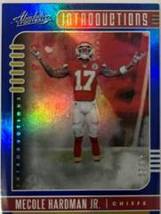 Mecole Hardman Jr. [Spectrum Blue] Football Cards 2019 Panini Absolute Introductions Prices