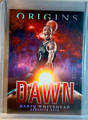 Dariq Whitehead [Red] #8 Basketball Cards 2023 Panini Origins Dawn Prices