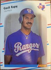 Cecil Espy #465 Baseball Cards 1988 Fleer Prices