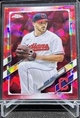 Aaron Civale [Red] #US113 Baseball Cards 2021 Topps Chrome Update Sapphire Prices
