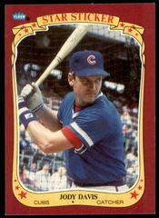 Jody Davis #30 Baseball Cards 1986 Fleer Star Stickers Prices