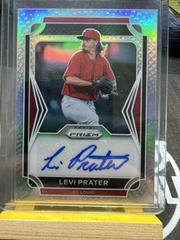 Levi Prater #41 Baseball Cards 2021 Panini Prizm Draft Picks Autographs Prices