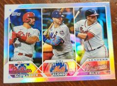 Austin Riley, Kyle Schwarber, Pete Alonso [Rainbow Foil] Baseball Cards 2023 Topps Prices