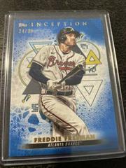 Freddie Freeman [Blue] Baseball Cards 2022 Topps Inception Prices