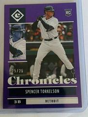 Spencer Torkelson [Purple] Baseball Cards 2022 Panini Chronicles Prices