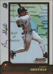 Gary Sheffield [Refractor] #68 Baseball Cards 1998 Bowman Chrome International Prices