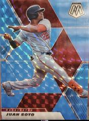 Juan Soto [Blue Fluorescent Mosaic] Baseball Cards 2021 Panini Mosaic Prices