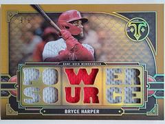 Bryce Harper [Gold] Baseball Cards 2022 Topps Triple Threads Relics Prices