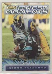 Kevin Carter [Refractor] #FM14 Football Cards 2000 Topps Finest Moments Prices
