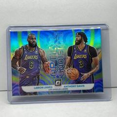 LeBron James, Anthony Davis [Lime Green] #3 Basketball Cards 2022 Panini Donruss Optic Optical Illusions Prices
