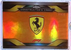 Scuderia Ferrari [Orange Refractor] #CC-SF Racing Cards 2023 Topps Chrome Formula 1 Constructor’s Crest Prices